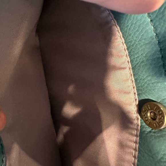 Fossil Elegant Green Leather Shoulder Bag - Picture 5 of 9